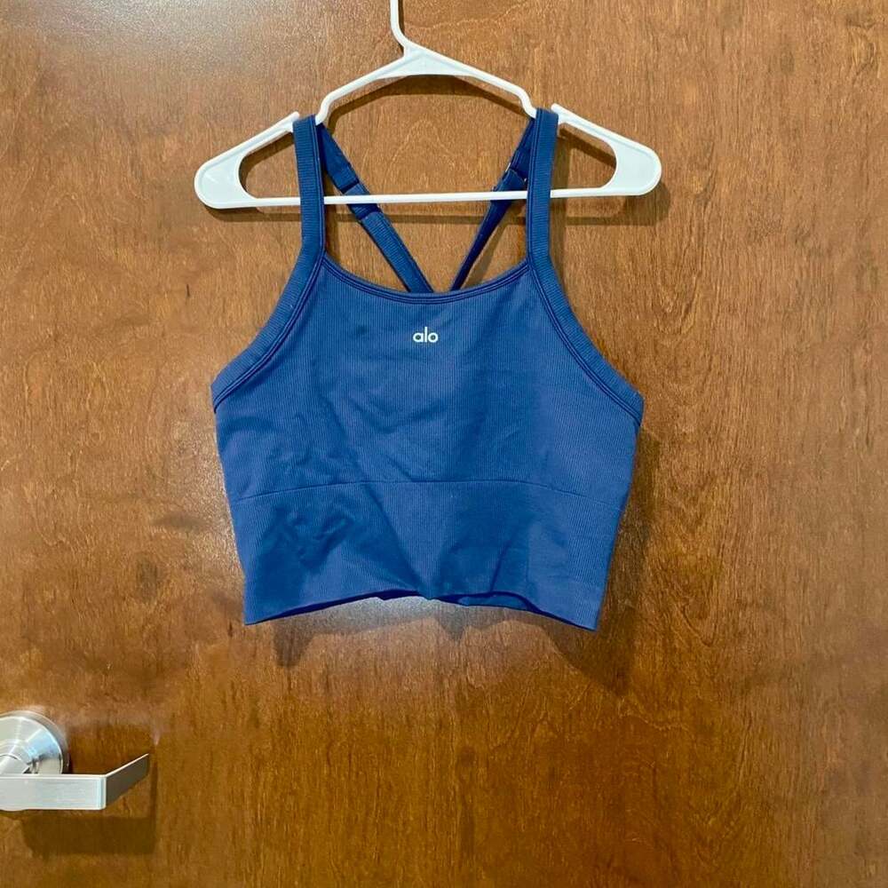 Alo Yoga Women's Blue and Navy Vest